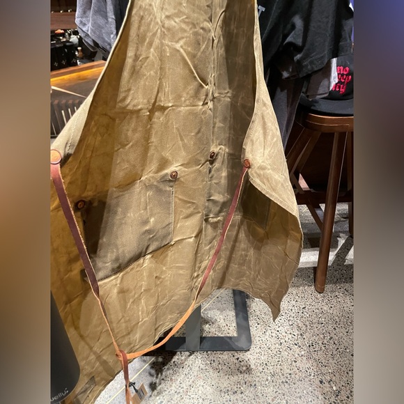 Starbucks Waxed canvas apron FREE SHIPPING Starbucks Barista Apron Leather apron - Picture 2 of 8